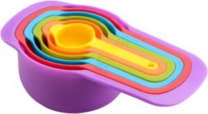 Set Of (6) Colorful Measuring Cups***11707008