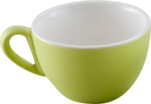 Green Porcelain Round Cappuccino Mug 320 Ml 12004186