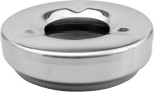 Closed Stainless Steel Ashtray 12Cm***13600114
