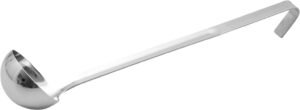 Stainless Steel Ladle With Hook, 1 Unit, 10 Cm***13604110