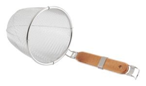 Stainless Steel Pasta Mesh Strainer, Wooden Handle, 15 Cm 15103515