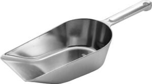 Aluminum Food Spoon, Flat Base, 360 Grams, 270 Mm***15300270