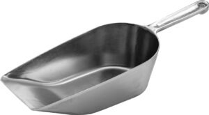 Aluminum Food Spoon, Flat Base, 600 Grams, 350 Mm***15300350