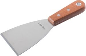 Stainless Steel Spatula, Wooden Handle, 7.5 Cm Caterpillar***15305001