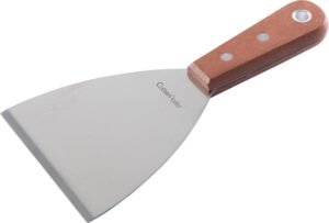 Stainless Steel Spatula, Wooden Handle, 10 Cm Caterpillar***15305002