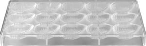 Polycarbonate Leaf Chocolate Mold 15X17Gr***18001095