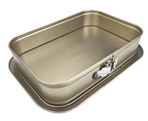 Gold Rectangle Springform Pan 35X24X8.5 Cm***18006640