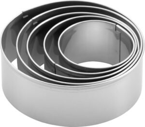 Set (5) Round Cookie Cutters 5-9X3.2 Cm***18009581