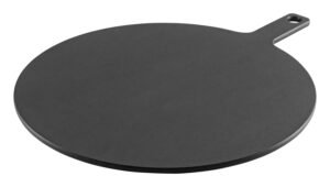 Round Paddle, Black Compressed Wood, 52X41X0.9 Cm