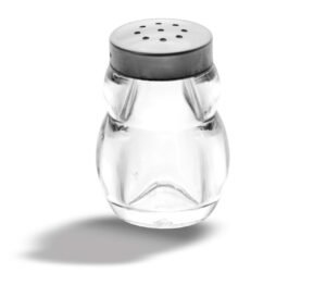 مرشة ملح أكريليك مستديرة 6 سم ***19101818