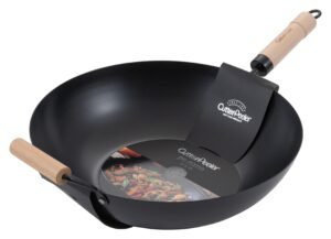 Japanese Wok, Wooden Handle, 35Cm***Fp-514Lj