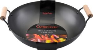 Japanese Wok 2 Wooden Handles 35 Cm***Fp-594Lj