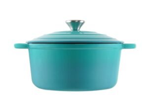 Green Enameled Cast Iron Pot 20 Cm From Baker'S Secret