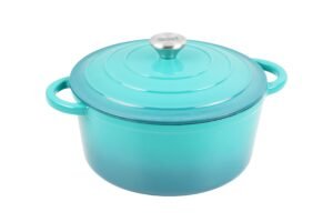 Green Enameled Cast Iron Pot 28 Cm From Baker'S Secret