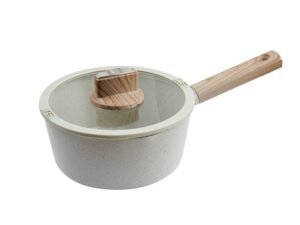 20 Cm Cream Cauldron With Rubber Lid And Wooden Handles From Baker'S Secret