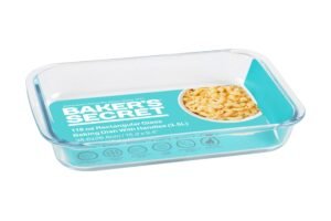 Baker'S Secret 38 Cm Rectangular Glass Baking Dish