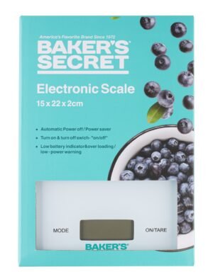 Electronic Glass Scale With On/Off Switch From Baker'S Secret