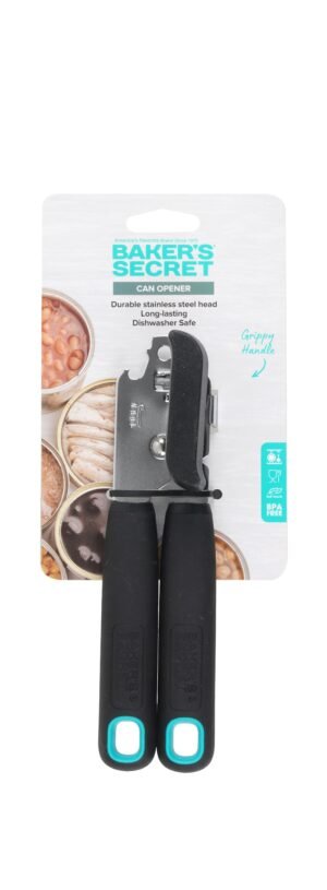 Black Plastic And Stainless Steel Opener 20 Cm From Baker'S Secret