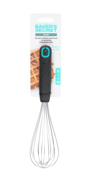 Stainless Steel Whisk With Black Handle From Baker Secret (New)