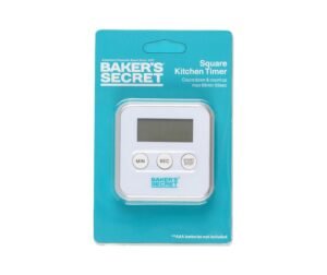 Digital Square Timer From Baker Secret (New)