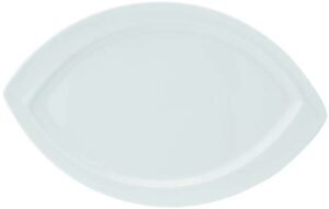 Oval Plate 36.4X23.3 Cm 21094083 Organ Wh