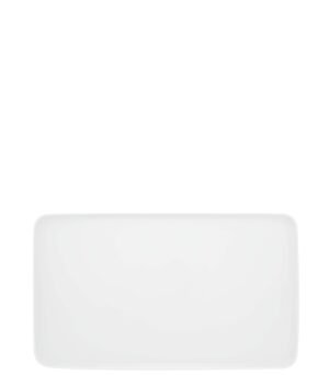 Rectangular Plate 34.6X20 Cm 21111821 Silk R Wh