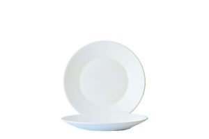 طبق 19.5 سم مطعم أبيض ***22530