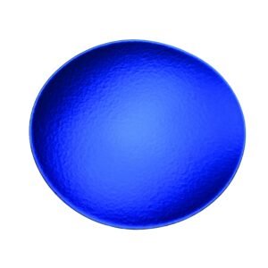 طبق بيضاوي أزرق-35×31سم - بياتي