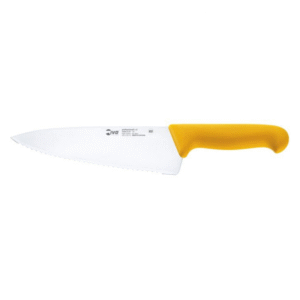 Chef'S Knife 15 Serrated Wide Blade Yellow Plastic 55895.15 Ivo Professional