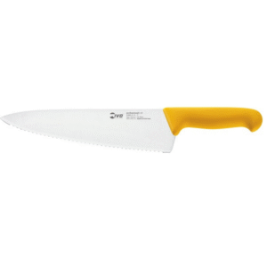Chef'S Knife 25 Serrated Wide Blade Yellow 55895.25 Ivo Professional