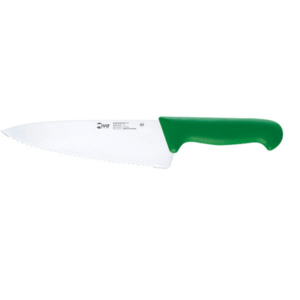 Chef'S Knife 30 Serrated Wide Blade Green 55895.30 Ivo Professional