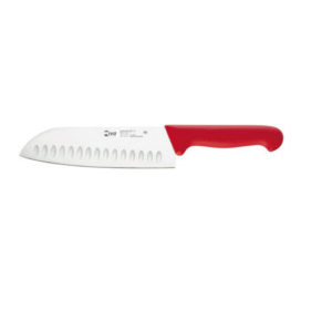 Santoku Knife 18 Red Plastic 55322.18 Professional Ivo