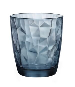 Water Glass 300 Ml Diamond 350220 Blue 500506
