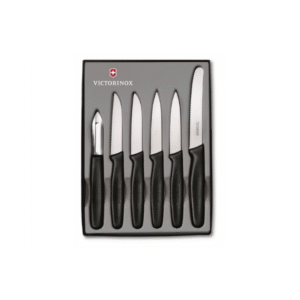 Vic Black Round Serrated Vegetable Knife