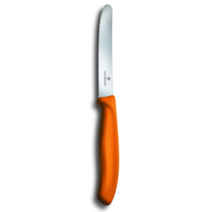 Vic Orange Round Serrated Vegetable Knife