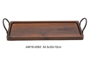 Rectangular Wooden Tray 54.5X20 + Ear Handles