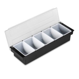 Plastic Dispenser For Bar 5 Compartments