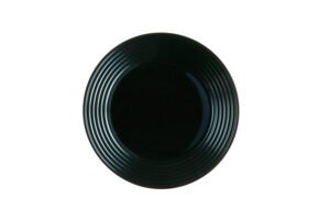 طبق ستايرو 19 سم أسود***L7613