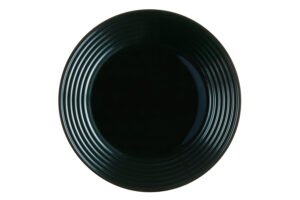 طبق ستايرو 27 سم أسود***L7614