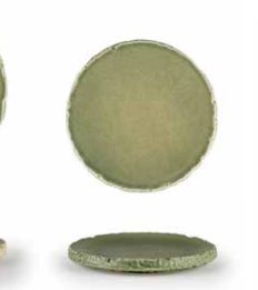 Porcelain Plate 21 Cm Stone Herbal Green Stn21Du855A45