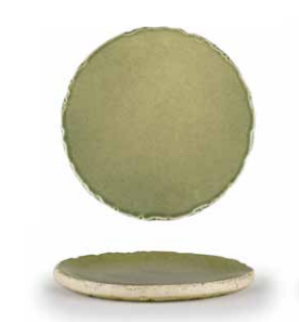 Porcelain Plate 30 Cm Stone Herbal Green Stn30Du855A45