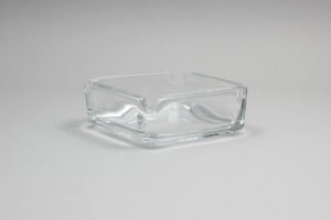 Square Ashtray 104 Mm Transparent***C1994
