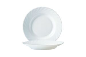 Deep Plate 22.5 Cm Trianon White***D6889