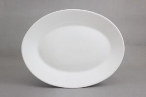 Oval Plate 33.5 Cm Ultra White "***J4677"