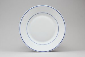 طبق 25 سم بخطوط زرقاء فائقة "***J9521"