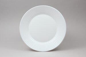 طبق 25 سم ستايرو أبيض***L3577