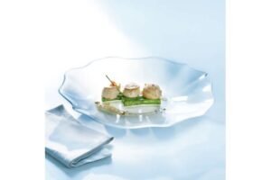 Plate 33 Cm Transparent Spread***R0714